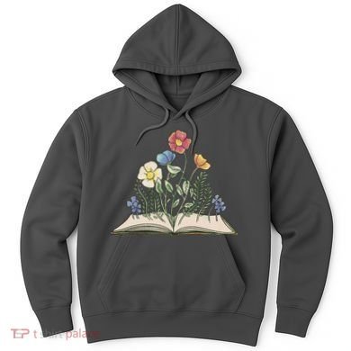 Book With Flowers Hoodie