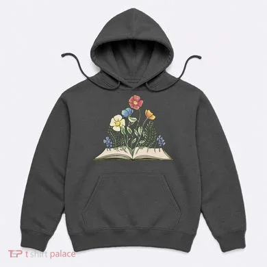 Book With Flowers Hoodie