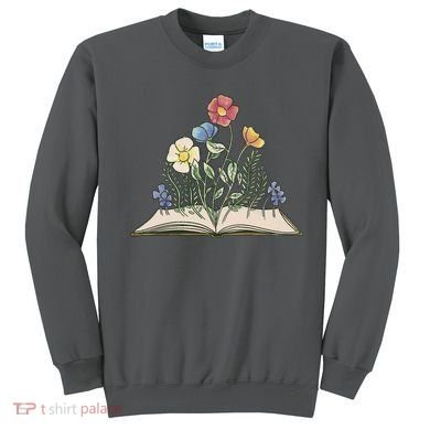 Book With Flowers Sweatshirt