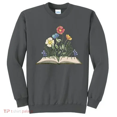 Book With Flowers Sweatshirt