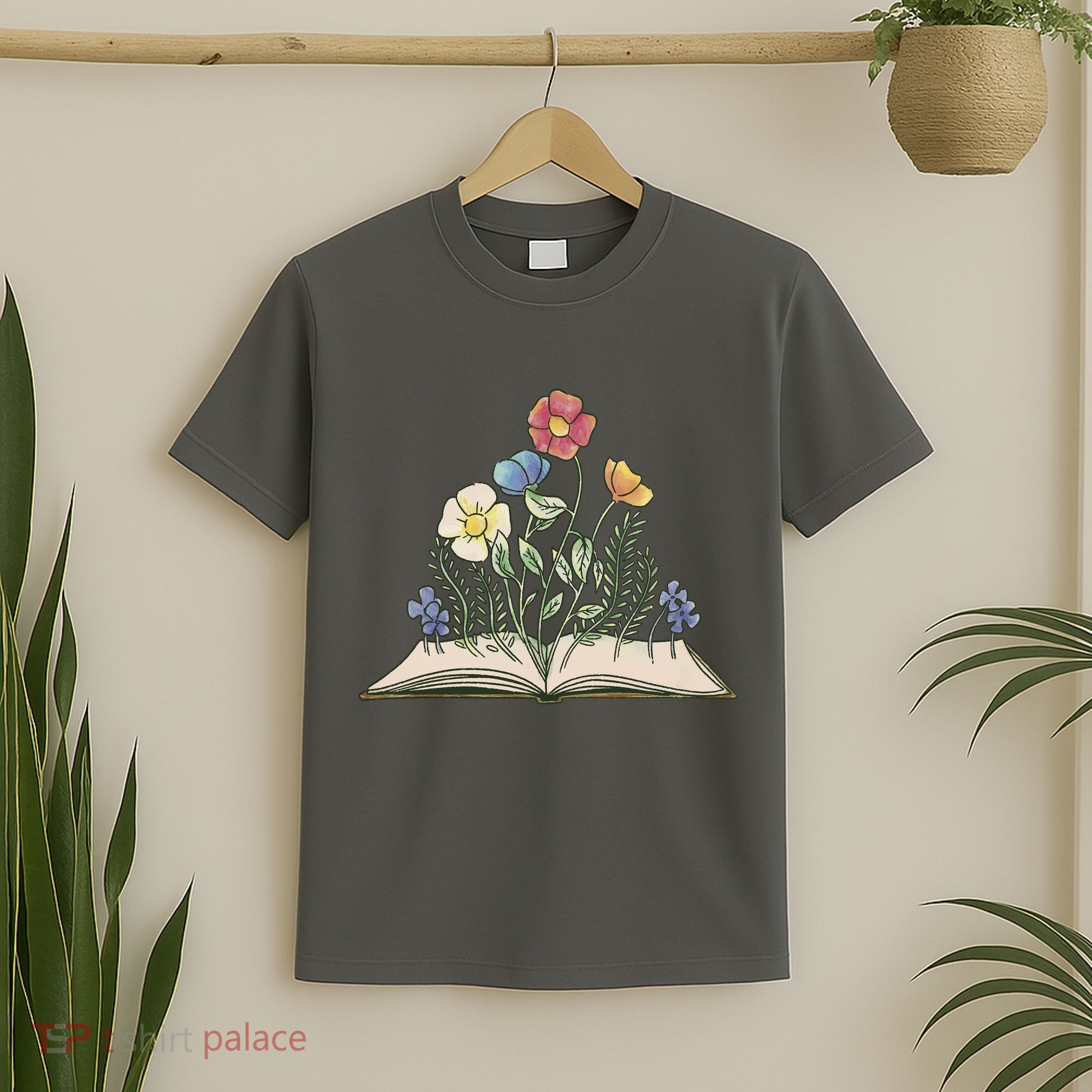 Book With Flowers T-Shirt