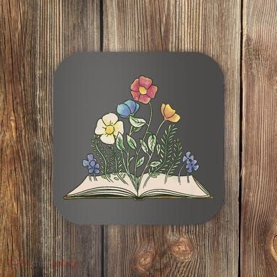 Book With Flowers Coaster