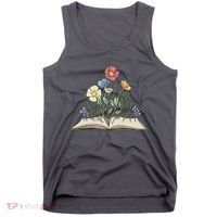 Book With Flowers Tank Top thumb 0