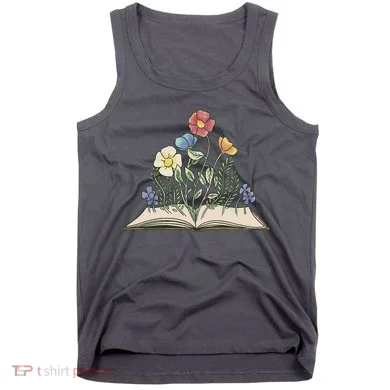 Book With Flowers Tank Top