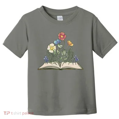 Book With Flowers Toddler T-Shirt