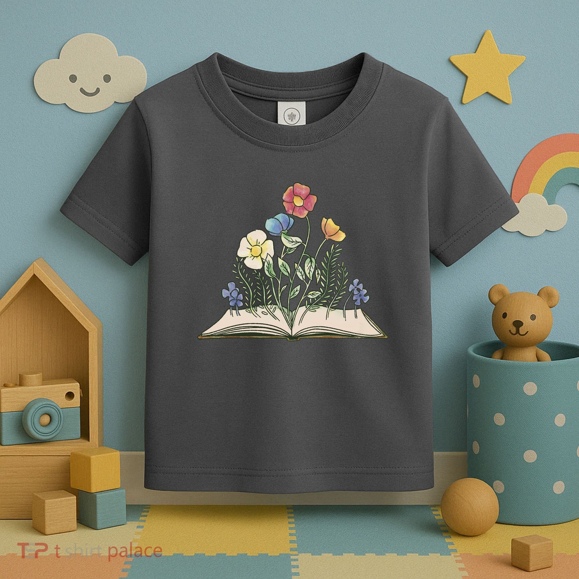 Book With Flowers Toddler T-Shirt