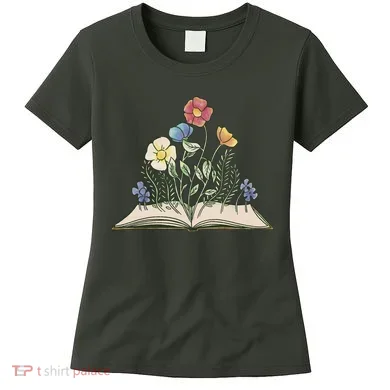 Book With Flowers Women's T-Shirt
