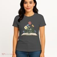 Book With Flowers Women's T-Shirt thumb 4