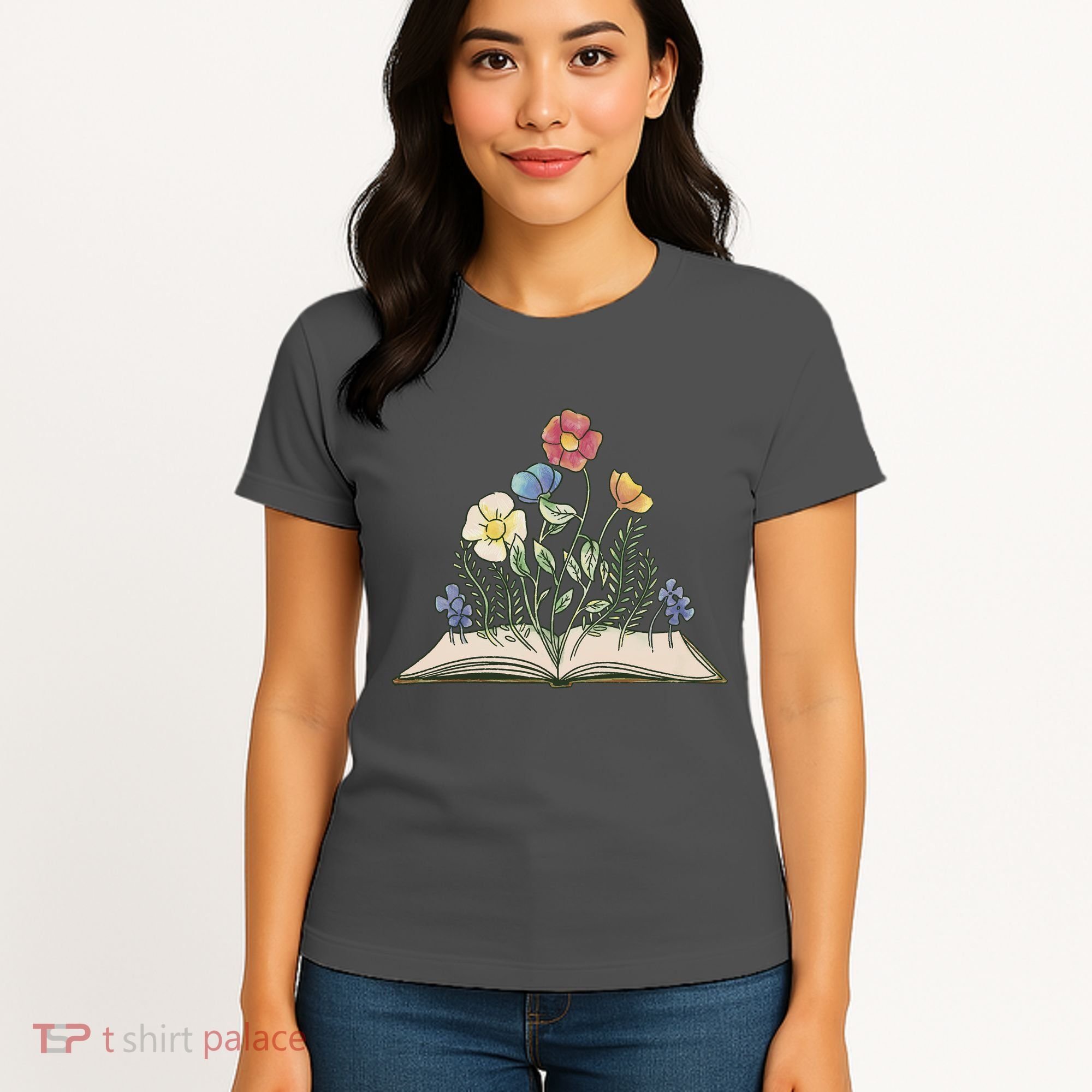 Book With Flowers Women's T-Shirt