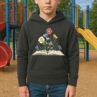 Book With Flowers Kids Hoodie thumb 2