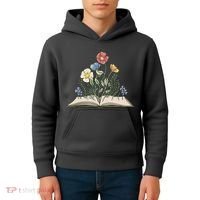 Book With Flowers Kids Hoodie thumb 4