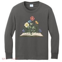 Book With Flowers Kids Long Sleeve Shirt thumb 0