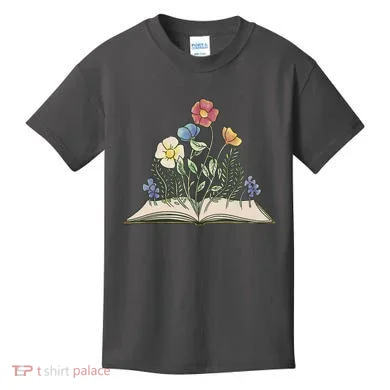 Book With Flowers Kids T-Shirt