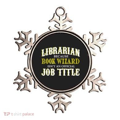 Book Wizard Librarian Ornament