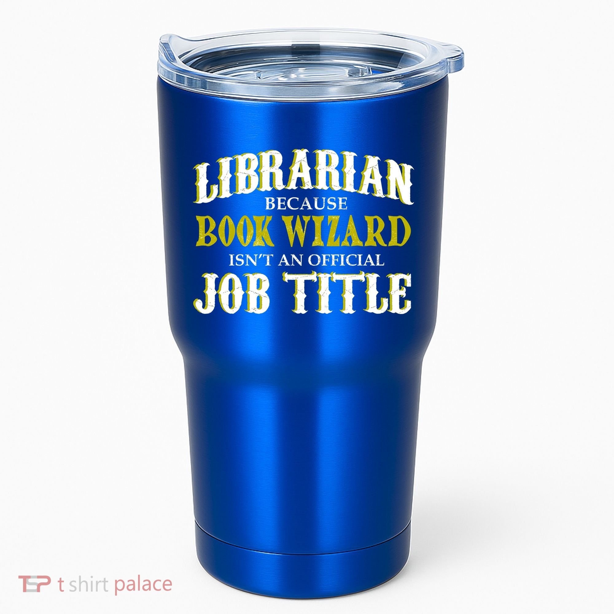 Book Wizard Librarian Tumbler