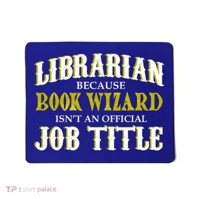 Book Wizard Librarian Mousepad