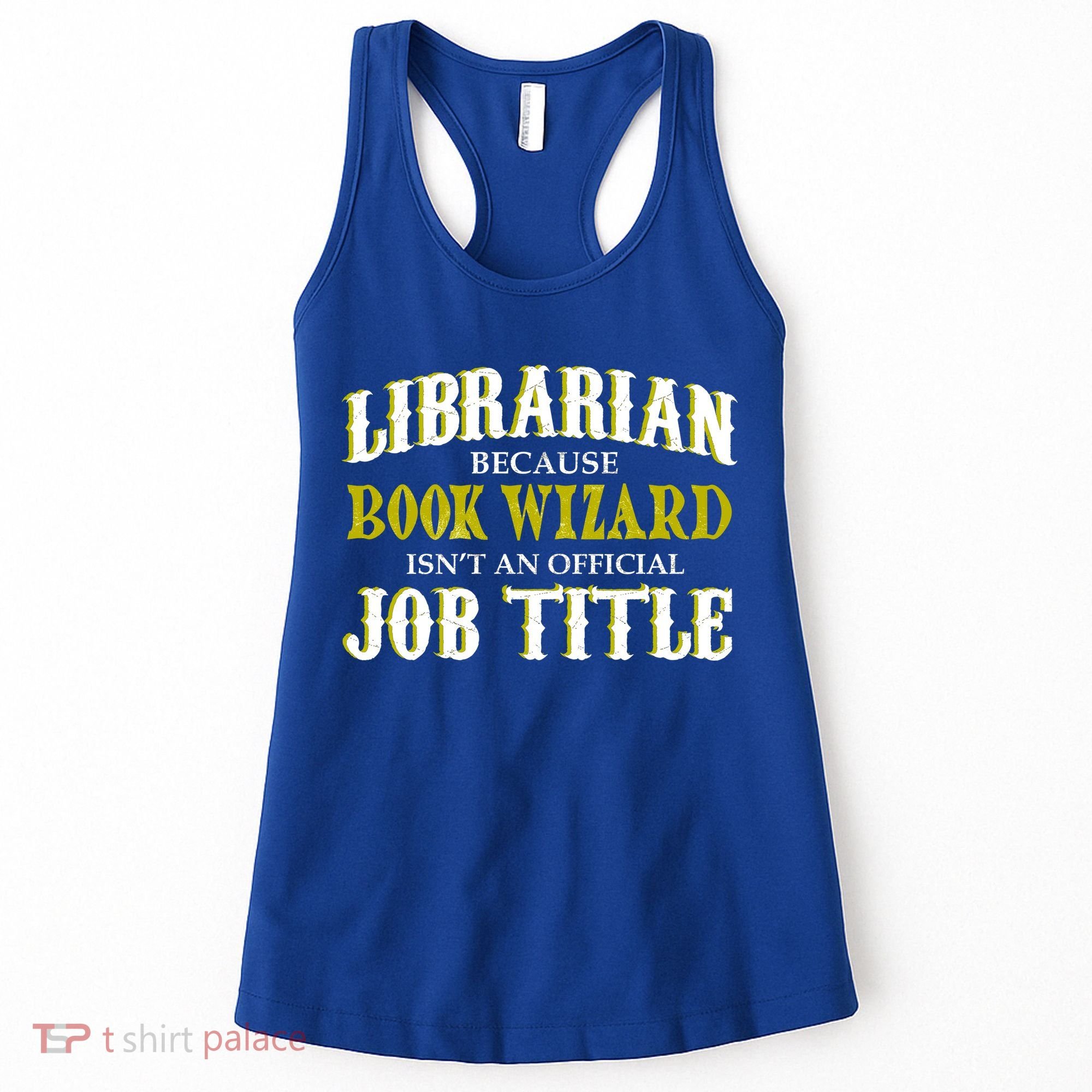 Book Wizard Librarian Women's Tank Top