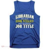 Book Wizard Librarian Tank Top thumb 0