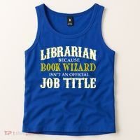 Book Wizard Librarian Tank Top thumb 2