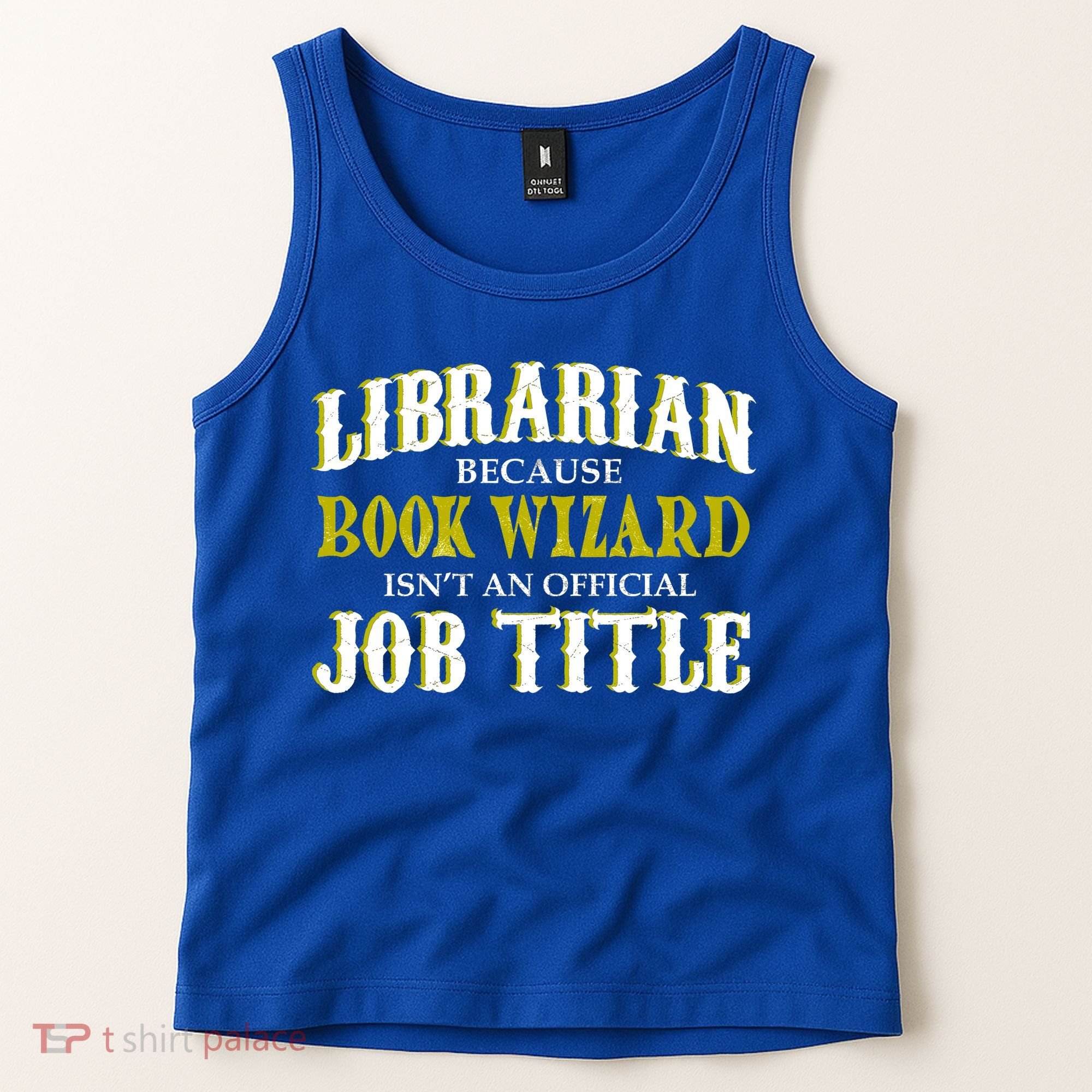 Book Wizard Librarian Tank Top