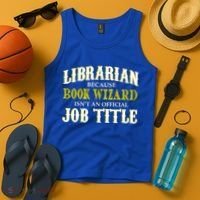 Book Wizard Librarian Tank Top thumb 4