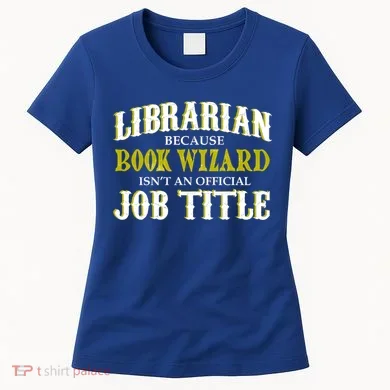 Book Wizard Librarian Women's T-Shirt