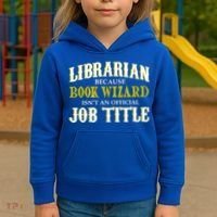 Book Wizard Librarian Kids Hoodie thumb 3