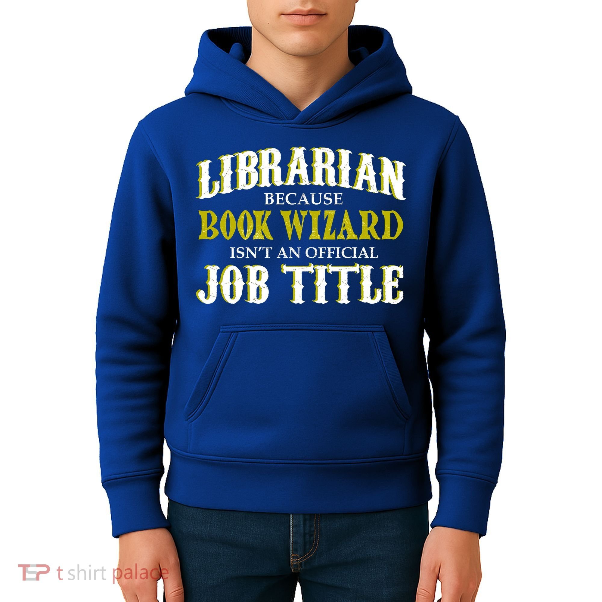 Book Wizard Librarian Kids Hoodie
