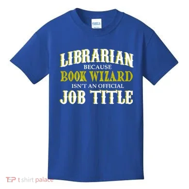 Book Wizard Librarian Kids T-Shirt