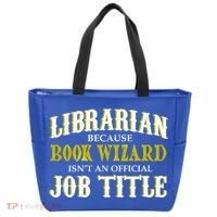 Book Wizard Librarian Tote Bag thumb 0