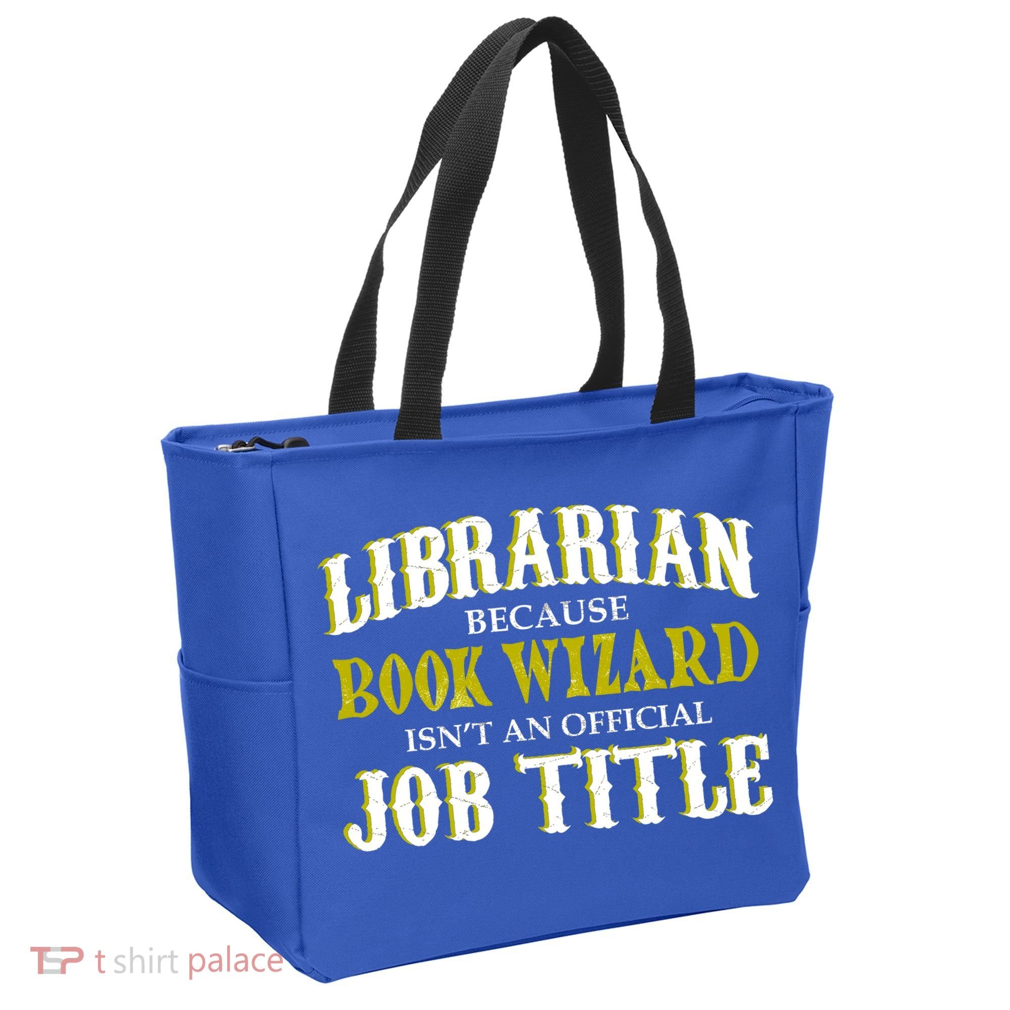 Book Wizard Librarian Tote Bag