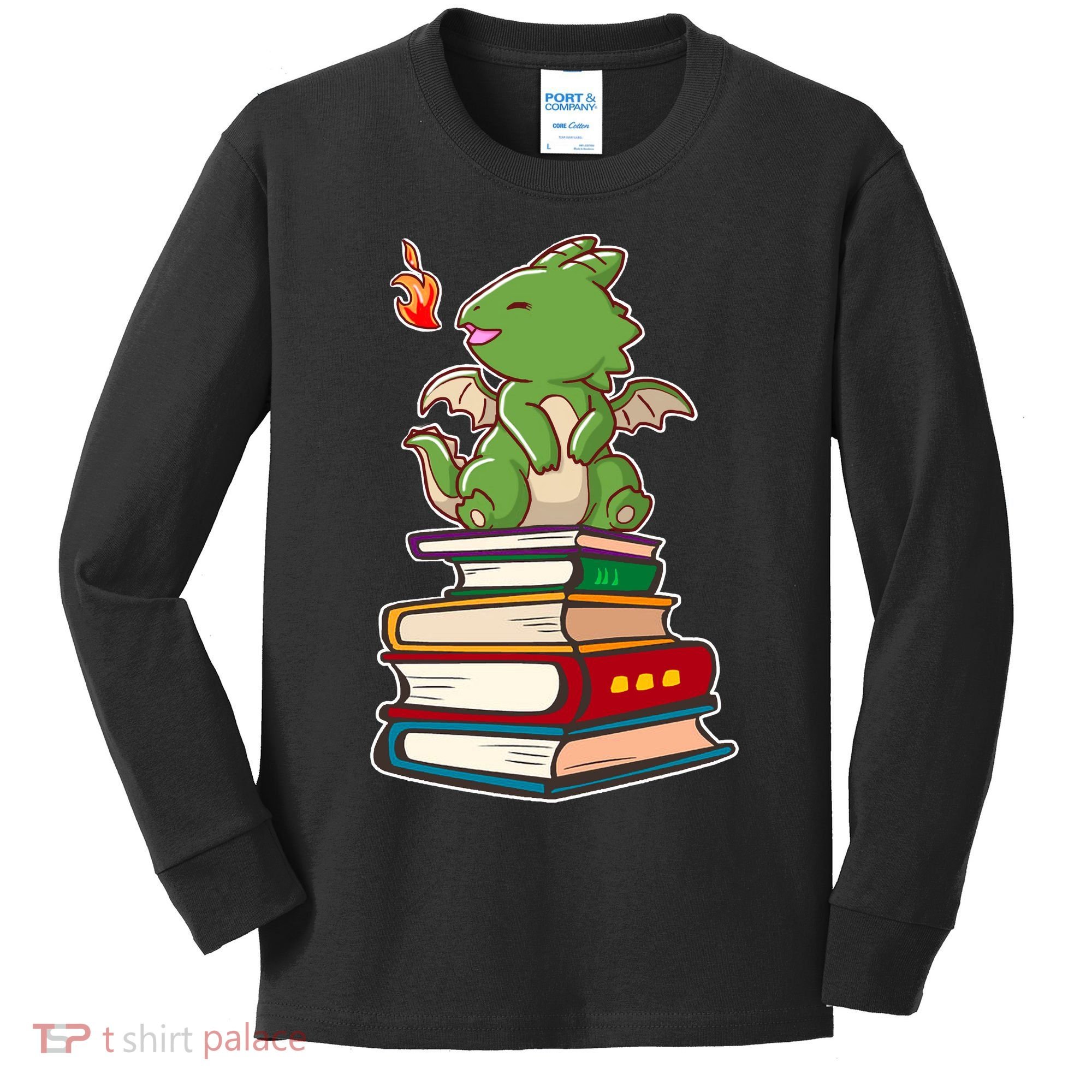 Book-Wrym Kawii Dragon Kids Long Sleeve Shirt