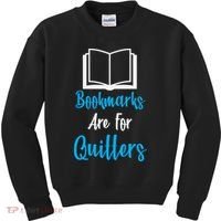Bookmarks Are For Quitters Kids Sweatshirt thumb 0