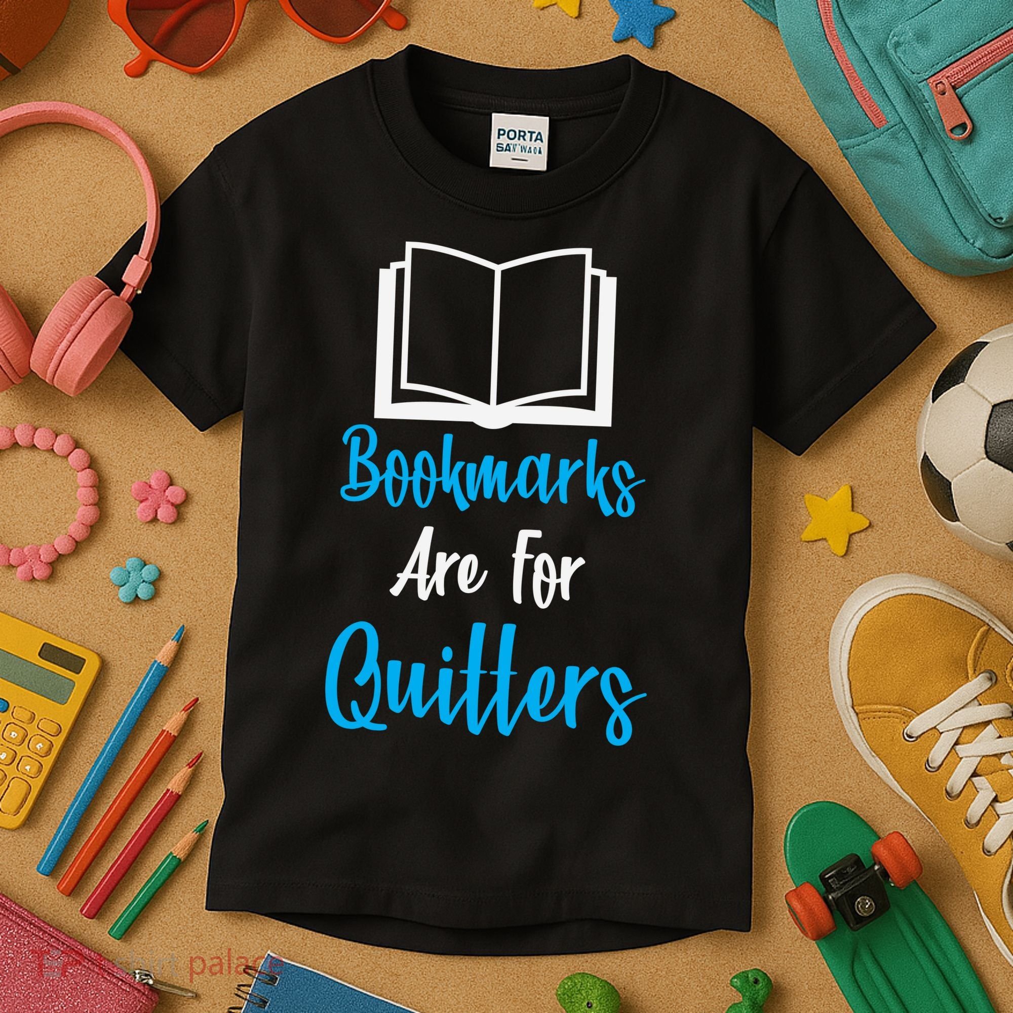 Bookmarks Are For Quitters Kids T-Shirt