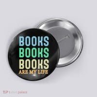 Books Are My Life Book Quotes Essential Button thumb 0