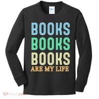 Books Are My Life Book Quotes Essential Kids Long Sleeve Shirt thumb 0