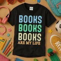 Books Are My Life Book Quotes Essential Kids T-Shirt thumb 3