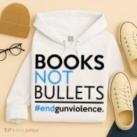 Books Not Bullets Hoodie thumb 4