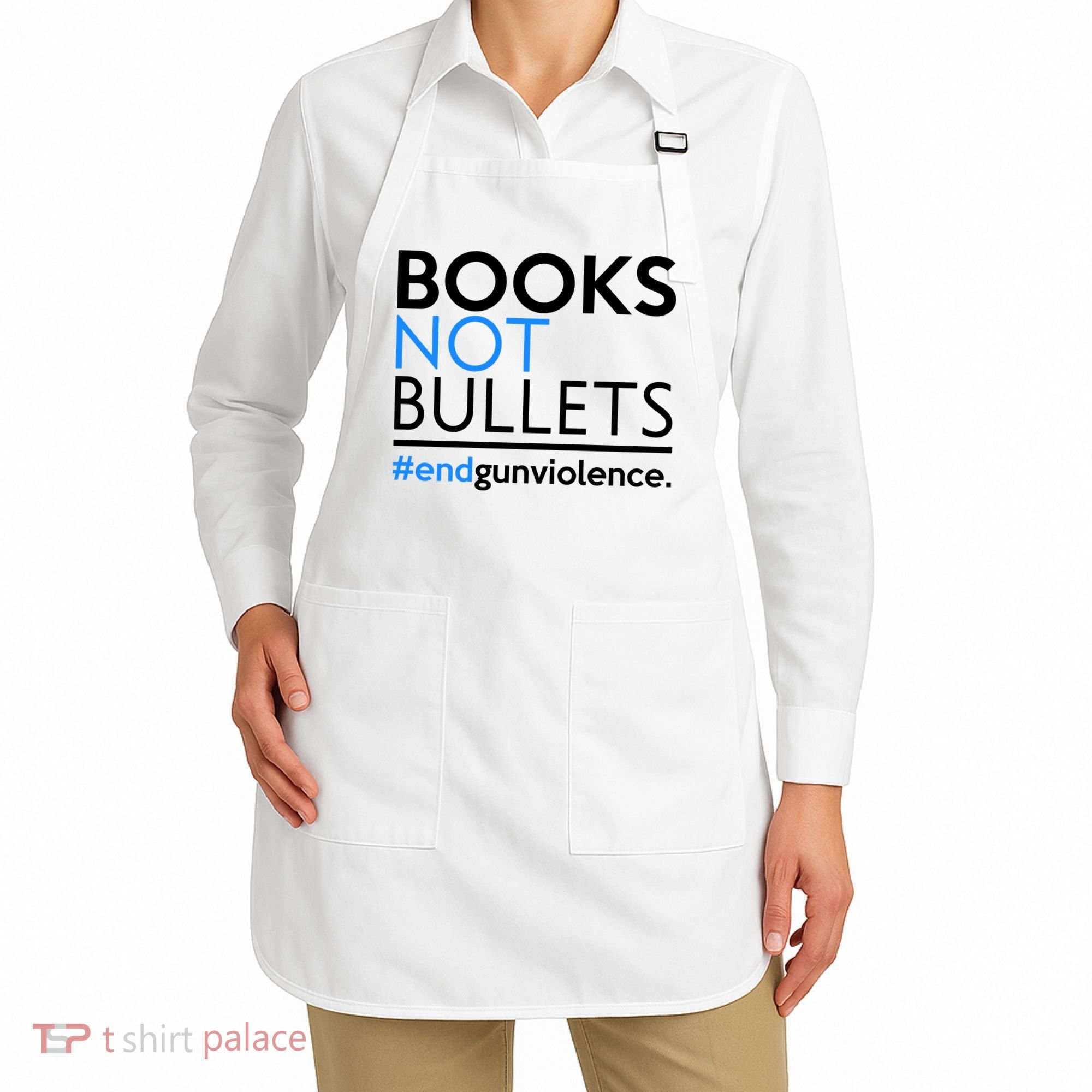 Books Not Bullets Apron