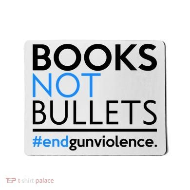 Books Not Bullets Mousepad