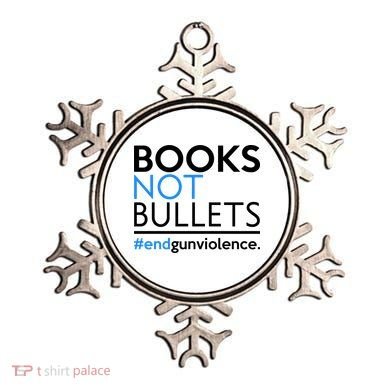 Books Not Bullets Ornament