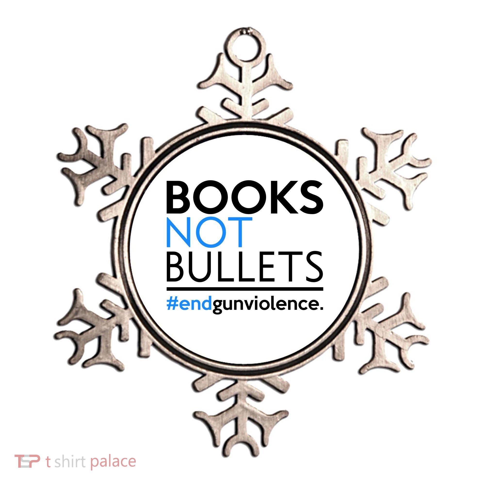 Books Not Bullets Ornament