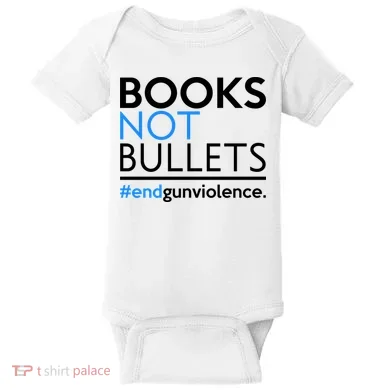 Books Not Bullets Baby Bodysuit