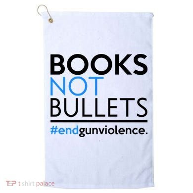 Books Not Bullets Golf Towel