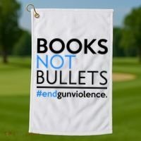 Books Not Bullets Golf Towel thumb 1