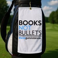 Books Not Bullets Golf Towel thumb 2