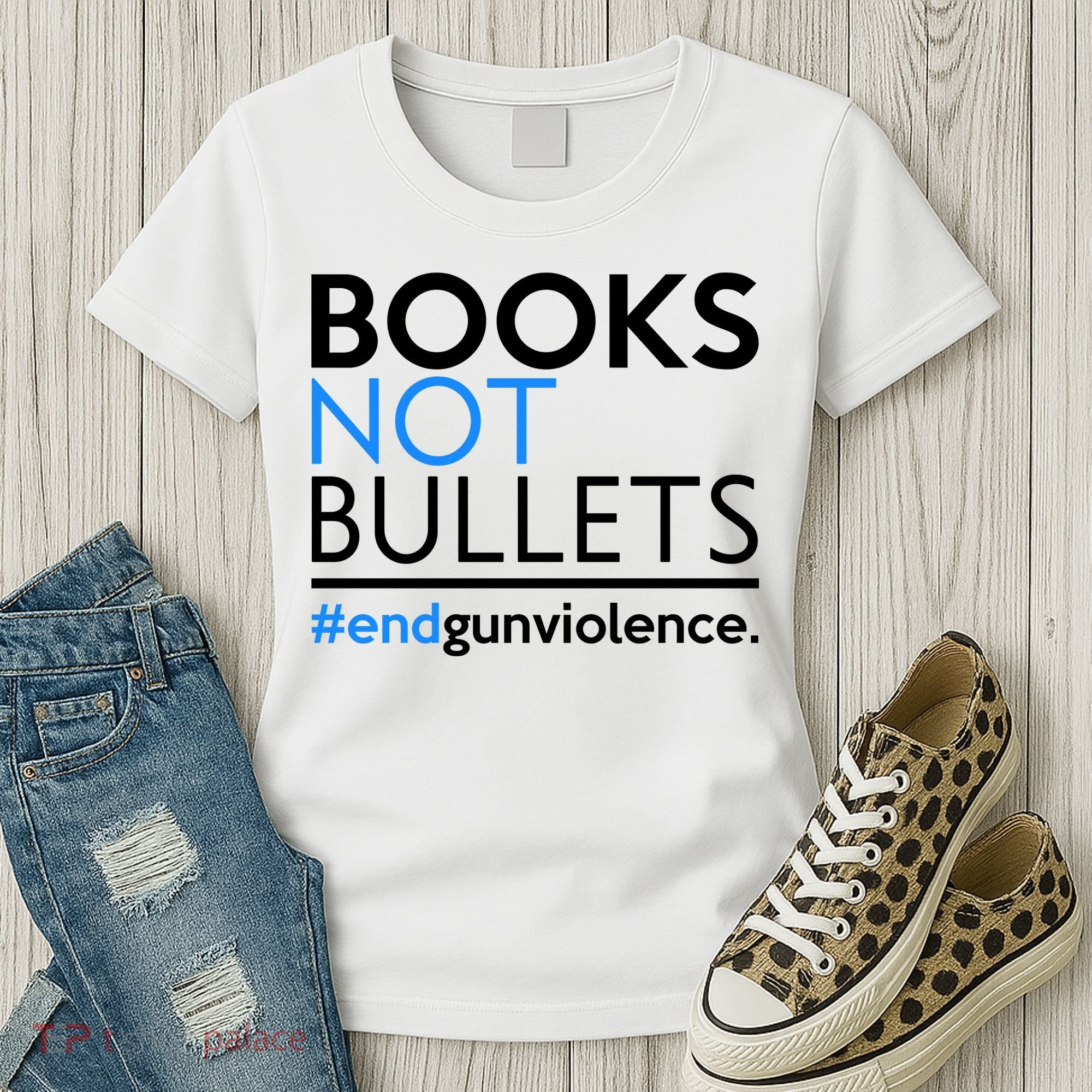 Books Not Bullets Women's T-Shirt