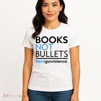 Books Not Bullets Women's T-Shirt thumb 4