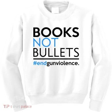 Books Not Bullets Kids Sweatshirt