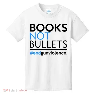 Books Not Bullets Kids T-Shirt